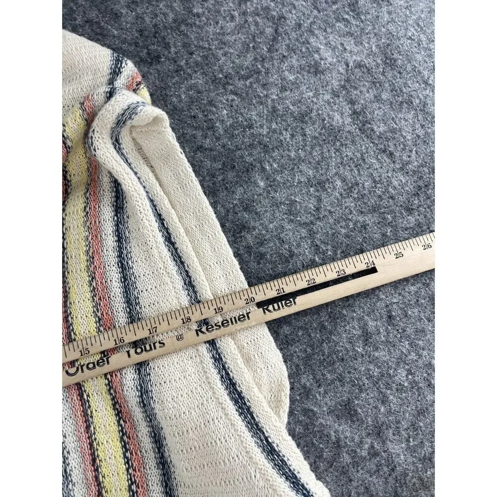 Free People Cardigan Women Xs Small Sweater Pockets Open Front Beige Ivory N84